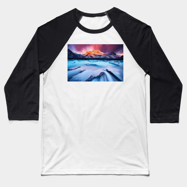 Snow Baseball T-Shirt by EdwinCrawfordStore